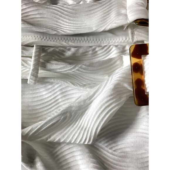 New. SEAFOLLY white high waisted bikini. US size 6/8. Retails $175 - Picture 11 of 12